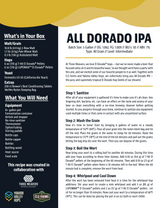 All Dorado IPA Homebrewing Recipe front side